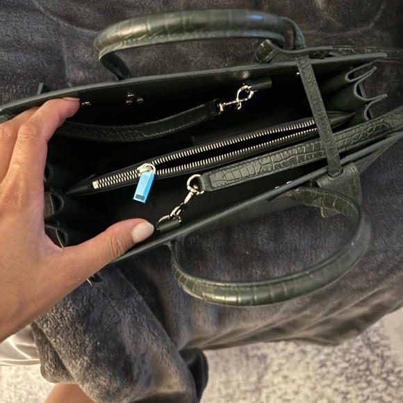 Saint Laurent Sac de Joir green crocodile - Picture 7 of 8